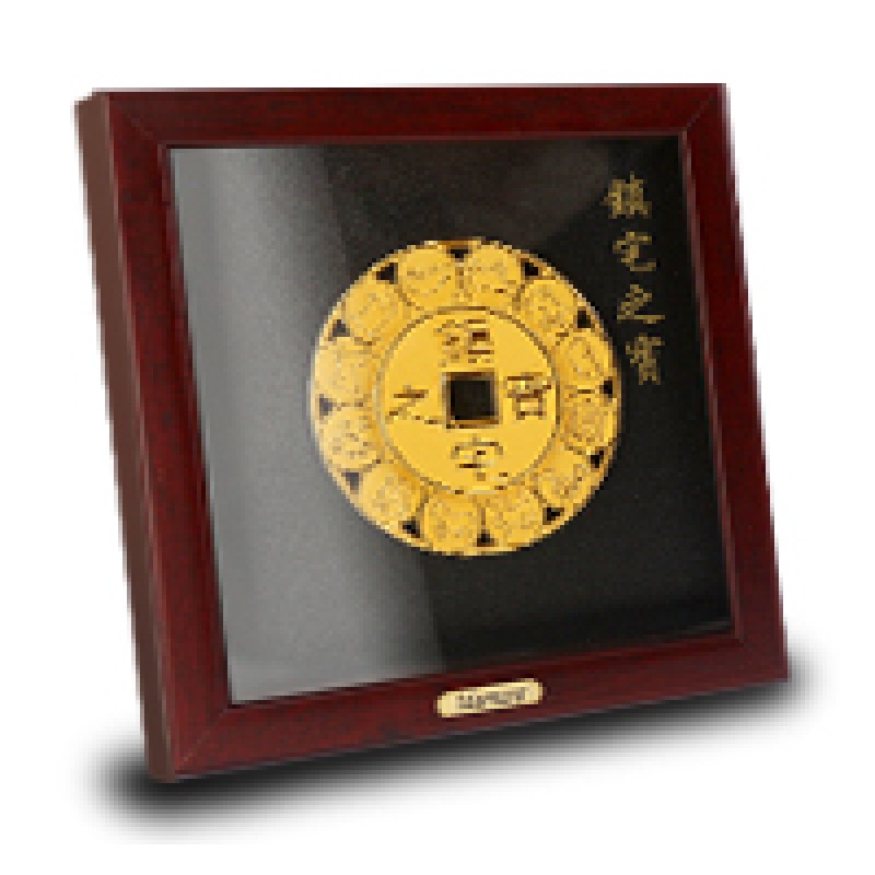 鍍24K金電鑄浮雕畫